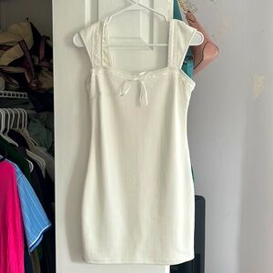 WHITE COQUETTE DRESS